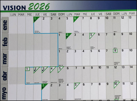 Planeador VISION Anual 2026 Repuesto de 60x90 cm